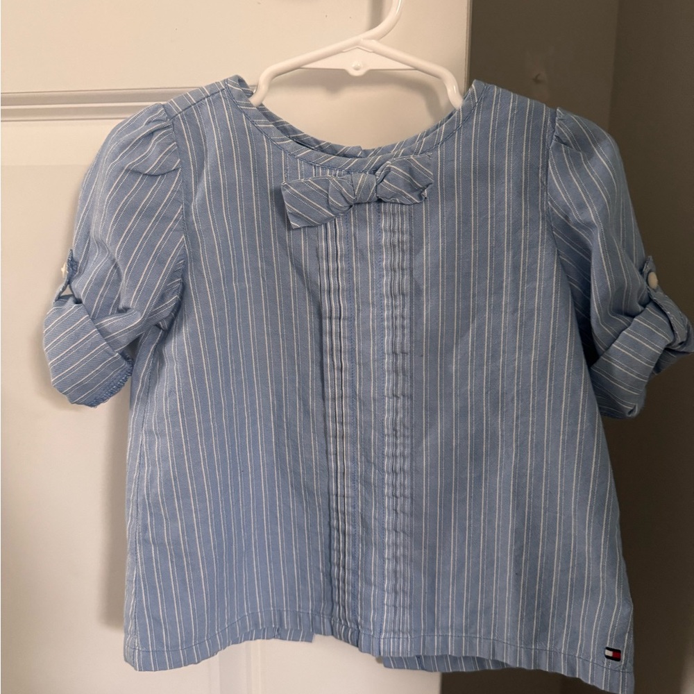 Tommy Hilfiger Kids Blue Striped Shirt